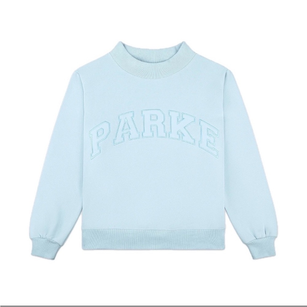 Parke Monochrome Varsity Mockneck Sweatshirt